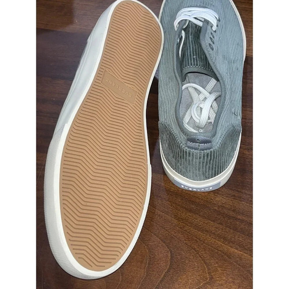 Everlane The Forever Sneaker in Dark Sage 10 New Mens Corduroy Shoes - Picture 8 of 10